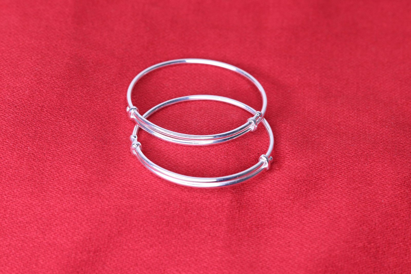 Plain Bangle Silver Baby Bangles